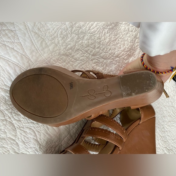Jessica Simpson brown wedge sandals - Picture 6 of 6